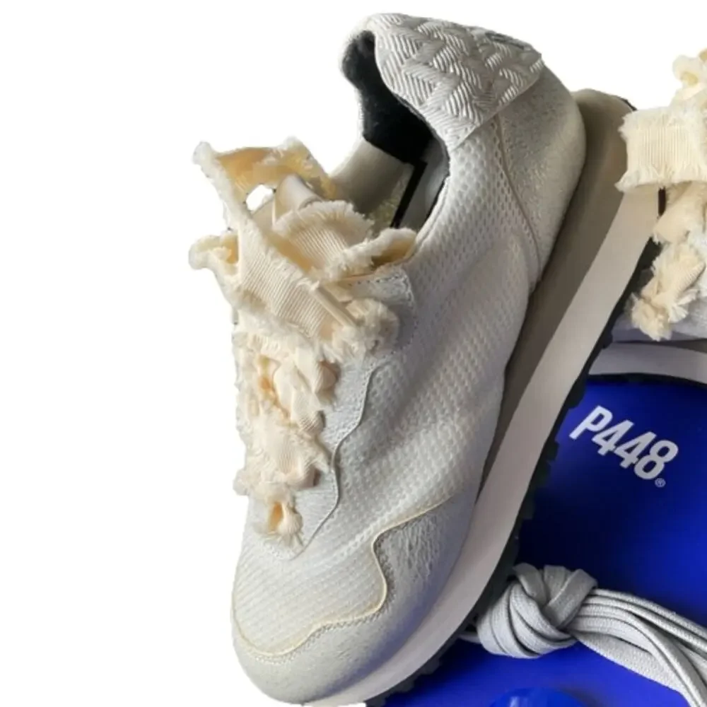 P448 Women's Athletic Cancun Sneakers White Size 7 Euro 37 NEW NIB